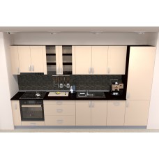 Bucatarie Zebra wenge / Fronturi PAL cappuccino - Varianta 3